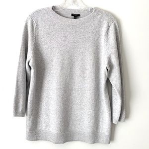 Talbots Cashmere Silver Sweater
